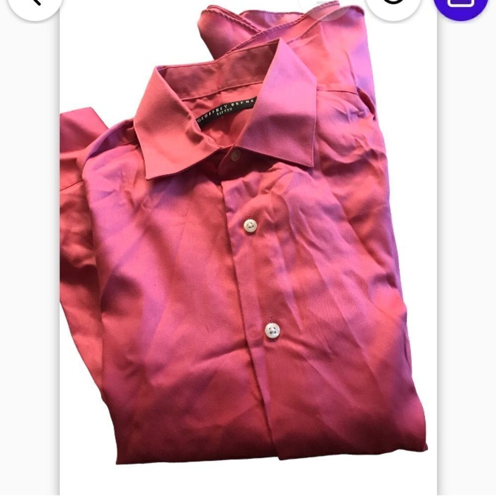 Geoffrey Beane coral size medium dress shirt